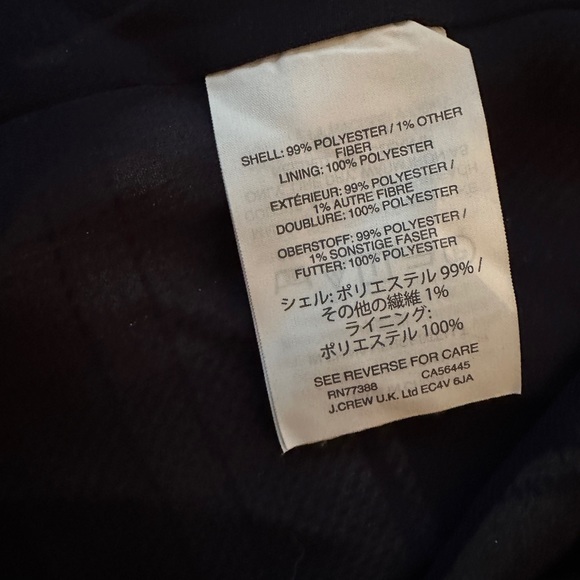 J.Crew Tie Neck Plaid Green and Navy Fall Sleeveless Blouse 6 - Picture 2 of 5